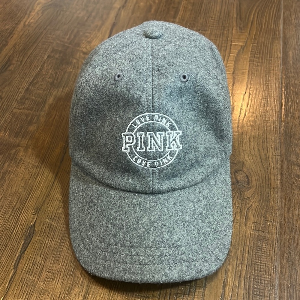 Love Pink Wool Grey Baseball Hat